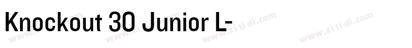 Knockout 30 Junior L字体转换